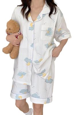 Umstandskleidung Kurzzimmer mit Stillöffnung Stillzimmer Umstandspflege Pflegepyjamas Krankenhaus Schwanger Umstandszimmer Umstandskleidung zum Stillen