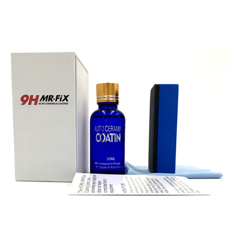 2 pezzi 9H rivestimento ceramico per auto, rivestimento antigraffio in vetro liquido, vernice lucidante super idrofobica per auto, dettagli per auto
