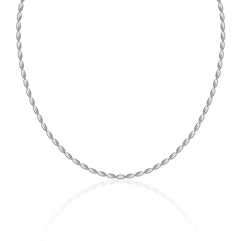 LUNNE Silver 925 Mini Egg Ball Necklace #LSN54