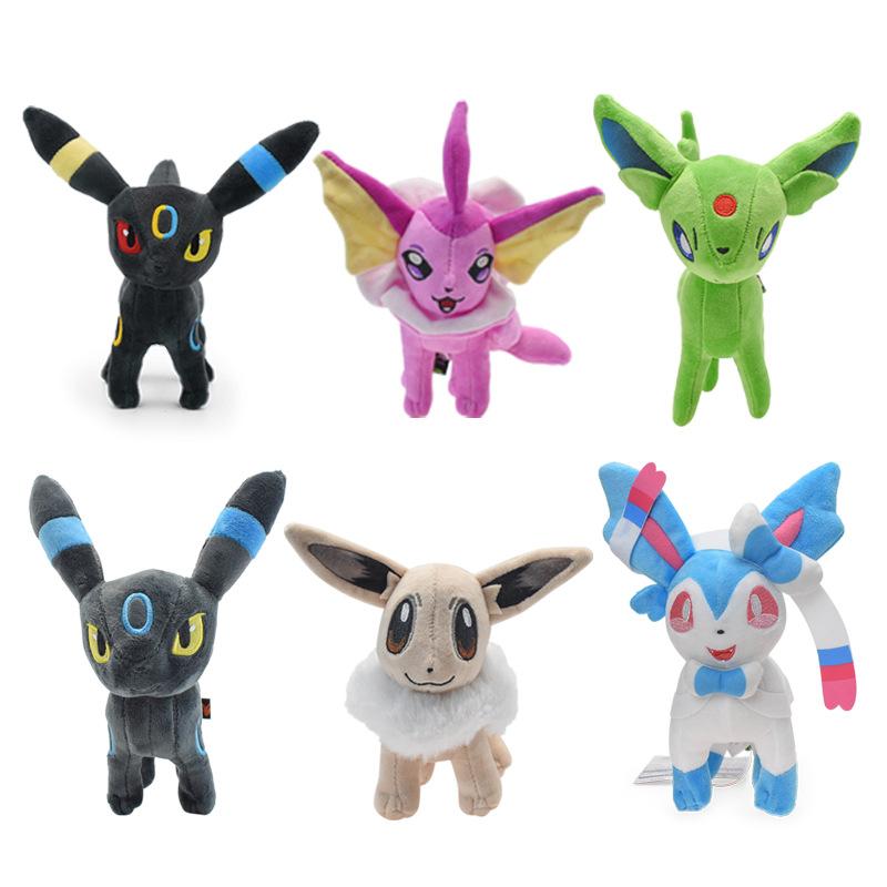 18Cm Pokemon Eeveelution Plush Toys Series 24 Styles Sstanding Sitting Posture Sofa Hug Pillow Desktop Ornament Periphery Gifts
