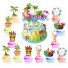 ALOHA Hawaii Theme Summer Party Decorations: Banner, Hanging Swirls, and Honeycomb Accents