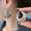 Metallic Round Pleated Textured Ear Cuffs - Versatile High-End Niche Fashion Earrings