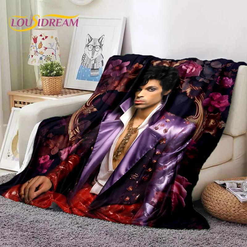 Artist Purple Rain Prince Rogers Nelson Soft Flannel Blanket,Throw Blanket Comfortable Blanket for Picnic Beds Sofa Home Bedroom