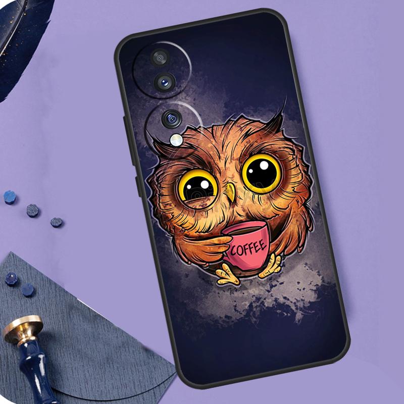 Cute Cartoon Owl Case For Honor X8b X9b X9a X8a X7a X6a X7 X8 X9 Cover For Honor Magic 6 5 Pro 50 70 90 Lite