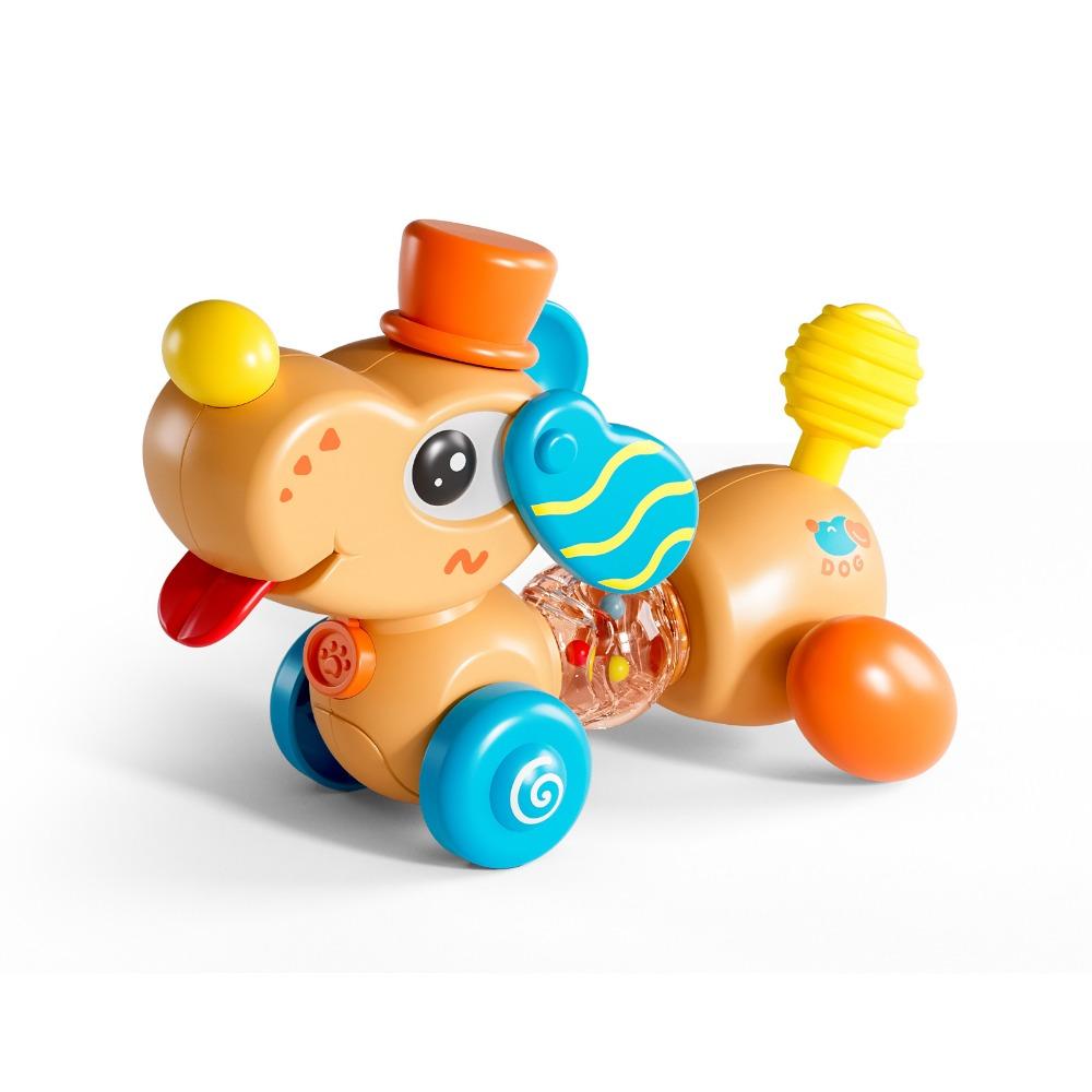 

Мультяшная игрушка для ходьбы с тягой для питомца, детская ходунка, щенок, присоска, вращающаяся, раннее образование Style 4