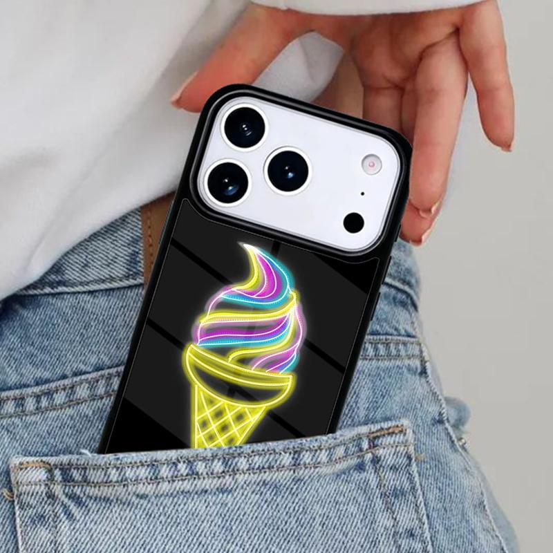Neon Light Aesthetic Art Phone Case for iPhone 17ProMax 12 13 14 15 16e 17 Pro Max Plus Air Cover