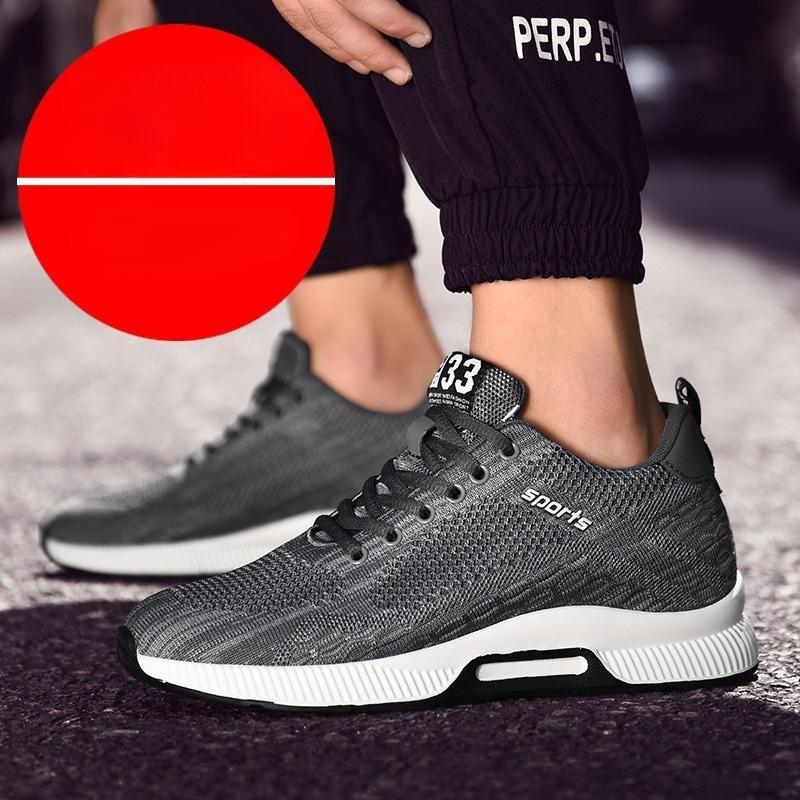 Sommer unsichtbare innere Erhöhung Herrenschuhe 6cm atmungsaktives Fly-Woven Mesh Erhöhungsschuhe Herren Sportschuhe lässige Herrenschuhe