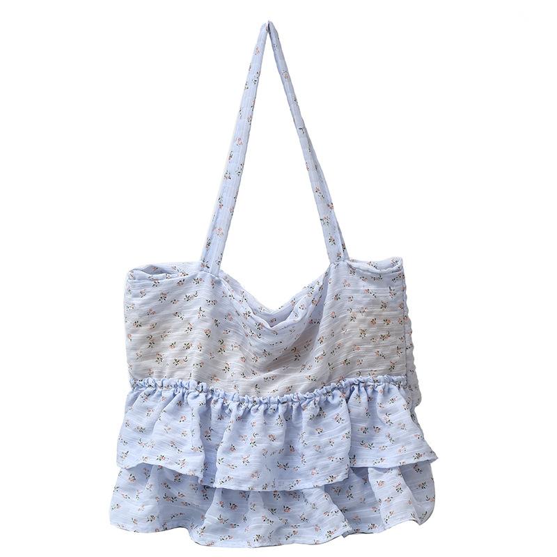 Fashion Floral Tote Bag Women's New Summer Small Fresh Bag Large Capacity Casual Shoulder Bag