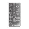 Stamping Plates Set Bows Flowers Lace Design Manicures Decoration Metal Plate Transfer Sweet Series Template