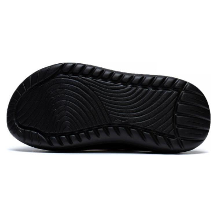 Li Ning SOFT SLIPPER Slip Resistant Abrasion Resistant Slide Slippers Unisex Black AGAT017-1