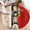 Spy Family Round Area Rug Carpet Rug For Living Room Bedroom Sofa Playroom Decor Nonslip Floor Mat