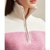 Zhaojun Women's Gradient Pure Cashmere Half-Zip Sweater