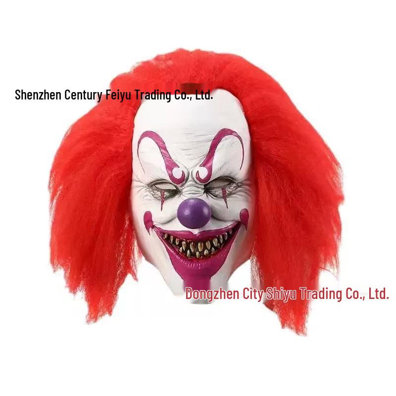 Jingle Jangle Demon Clown Mask - Halloween Ghost Face Headgear