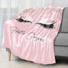 Eyelash Blanket Flannel Digital Print Blanket Warm Lunch Break Blanket Gift Blanket