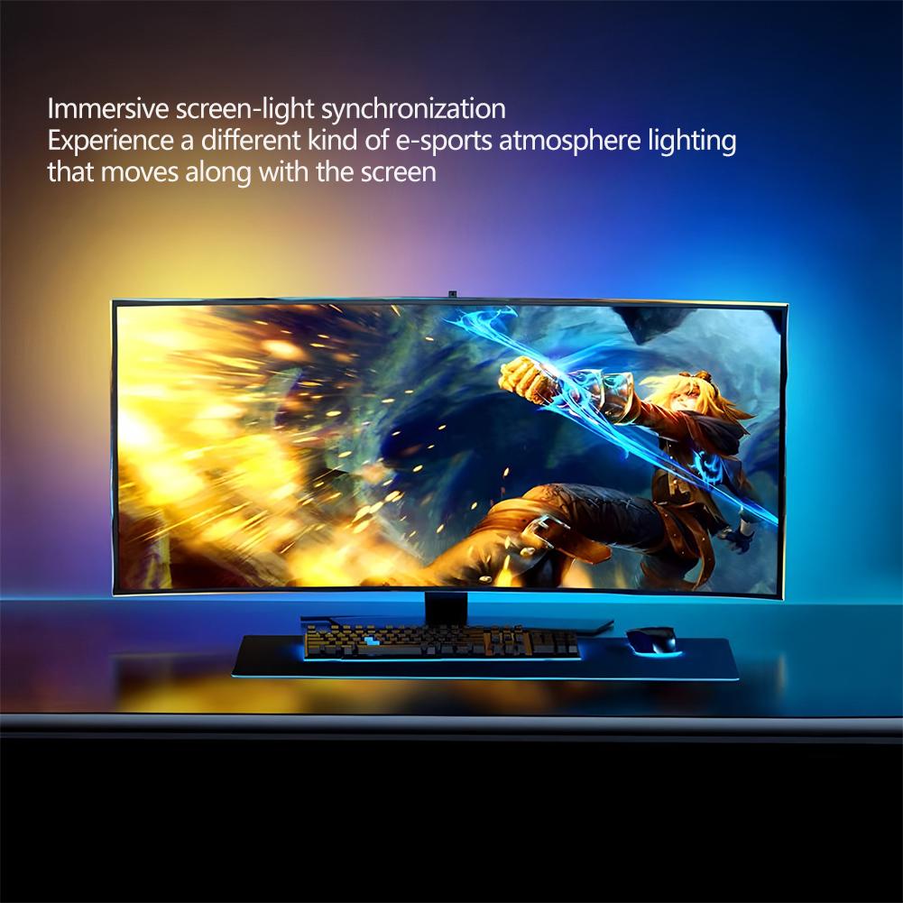 Music Game Sync 24" Screen Gaming Amosphere Ambient Smart TV Monitor LED Strip Backlight Light for Computer Screen
