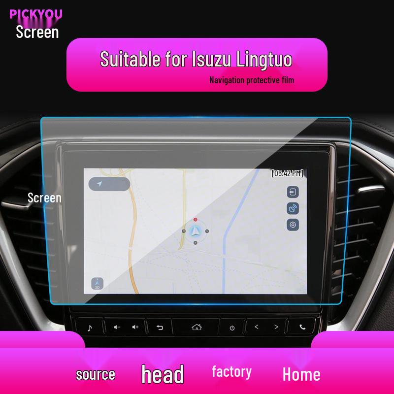 Foton General G7/Feifan ER6 Tempered Glass GPS Screen for Isuzu DMAX Console