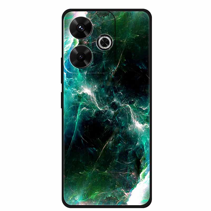 Phone Case For POCO M6 4G Back Cover Case M6Plus Black Silicone Soft Coque For Xiaomi Redmi 13 13x Poco M6 Plus Case M 6 Plus
