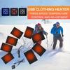 1 To 8 Outdoor Heating Pads 3 Levels Outdoor Heater Electric Cloth  For Winter Camping Hiking