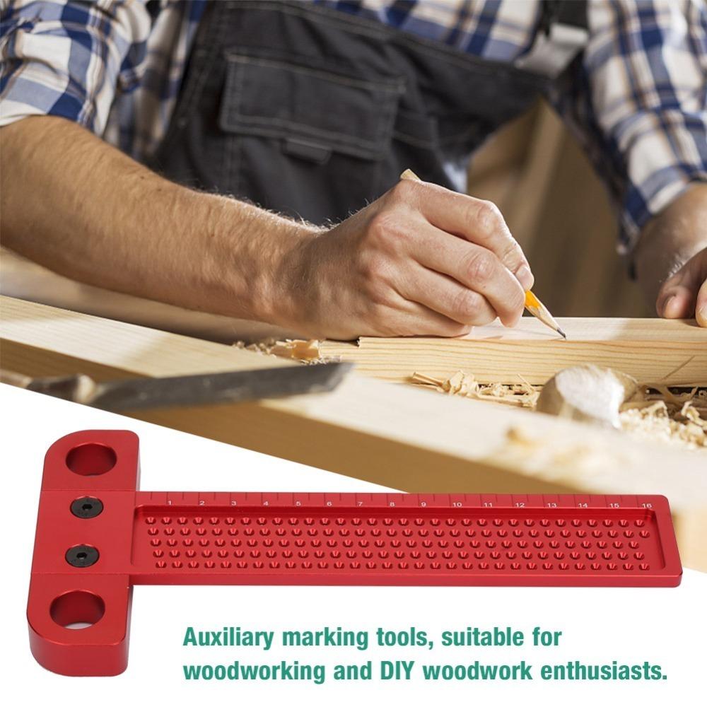 260MM T Type Square Ruler Aluminum Alloy Carpentry Marking Tool Construction Projects