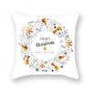 2024 New Christmas Golden Pillow Cover Sofa Car Office Seat Cushion  Bedroom Room  Year Home Decoration Holiday Gift