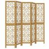 VidaXL Cloison de Séparation 5 Panneaux, Séparateur de Pièce, Écran d'Intimité, Paravent de Salon Chambre, Marron Bois 358870