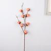 8 Heads Artificial Persimmon Branch Realistic Foam Simulation Persimmon Fruit Plastic Handmade Fake Plants Spring Festival