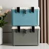Large Capacity Lock Safe Box Lockable Medicine Organizer Portable Lock Box  Home Office