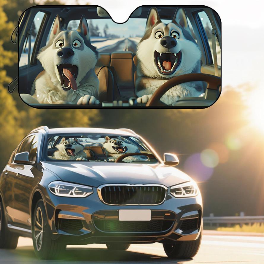Universal Foldable Car Windshield Sun Visor for Heat and Sun Protection