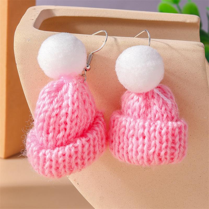 Fashion Merry Christmas Wreath Circle Hoop Earrings for Women Girls New  Party Festival Jewelry Gifts