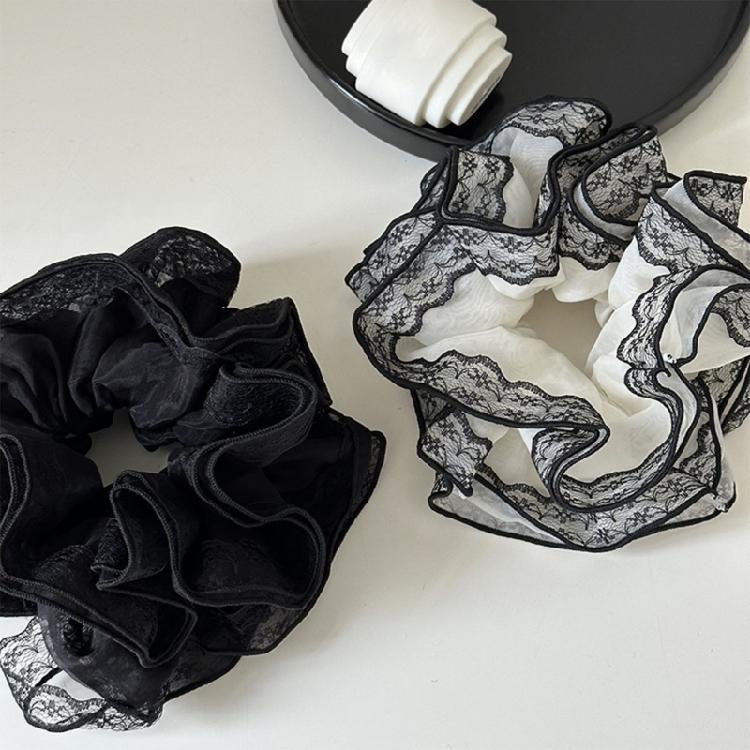 Aesthetic Scrunchies Women Hair Elastic Lace Hair Ties Wedding Party Headwear
