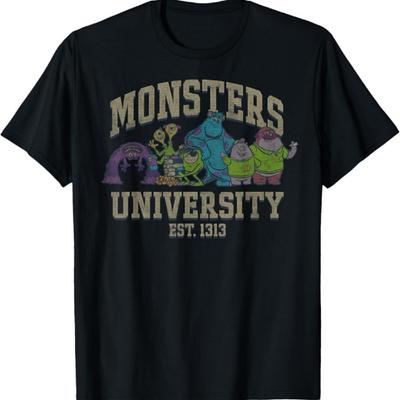 Disney Pixar Monsters University Est. 1313 Group Shot T-Shirt