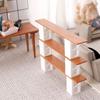 Solid Wood Mini Cabinet Bookshelf Model Dollhouses Accessories For Bedroom Kitchen Living Room Tiny House Decoration