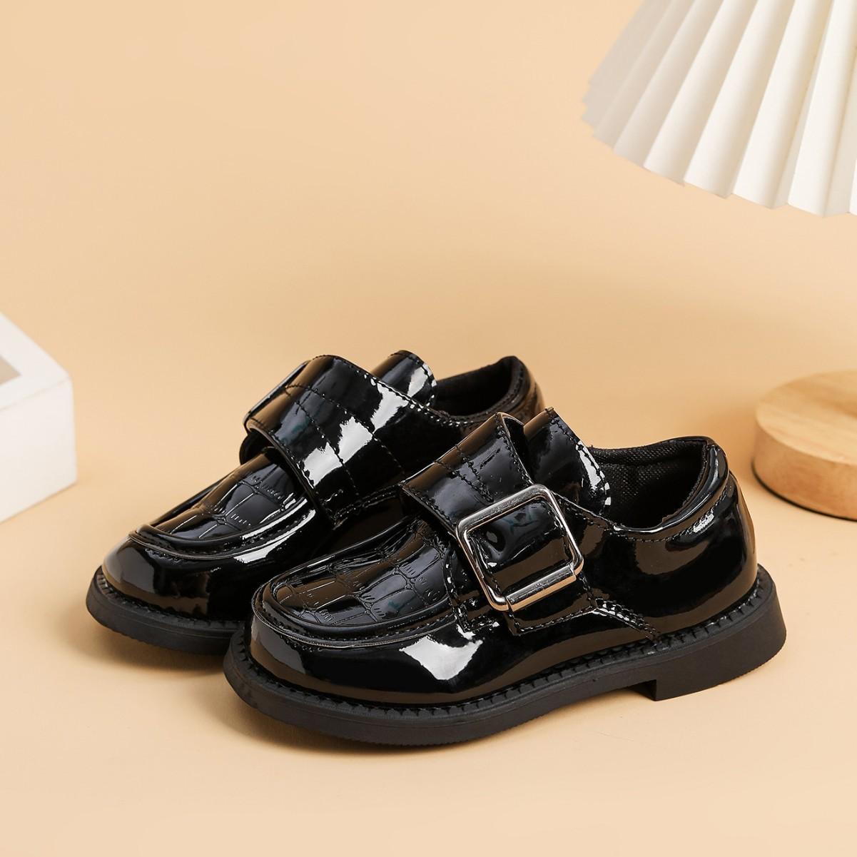 

Child Loaferautumn Winter New Stylechild Flat Bottomed Shoe Retro Girl Anti Slip Girl School Shoe Girl Fashiona Leather Shoe 22
