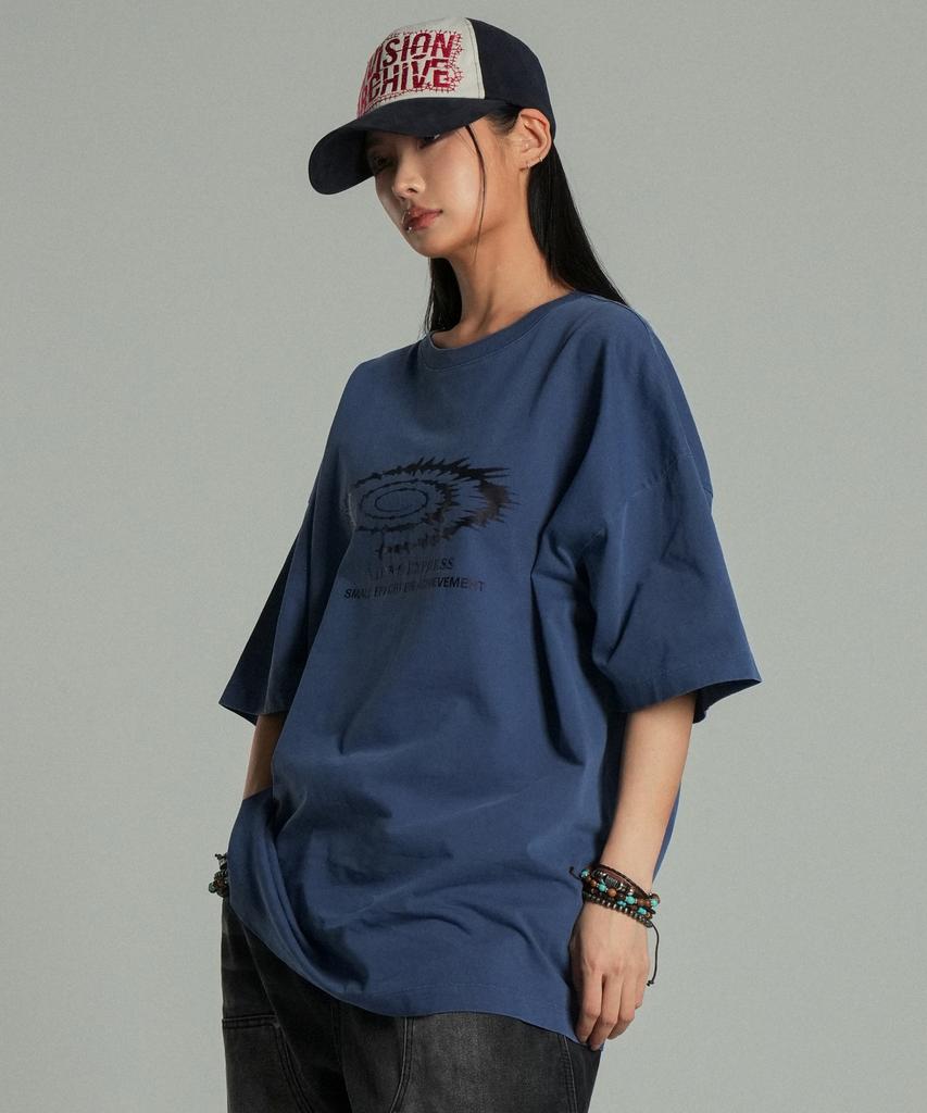 IDWS Swift Symbol Dying T-Shirt Deep Blue