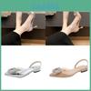 Womens Summer High Heel Shoes With Water Diamond Tapered Toe For Elegant Outfits