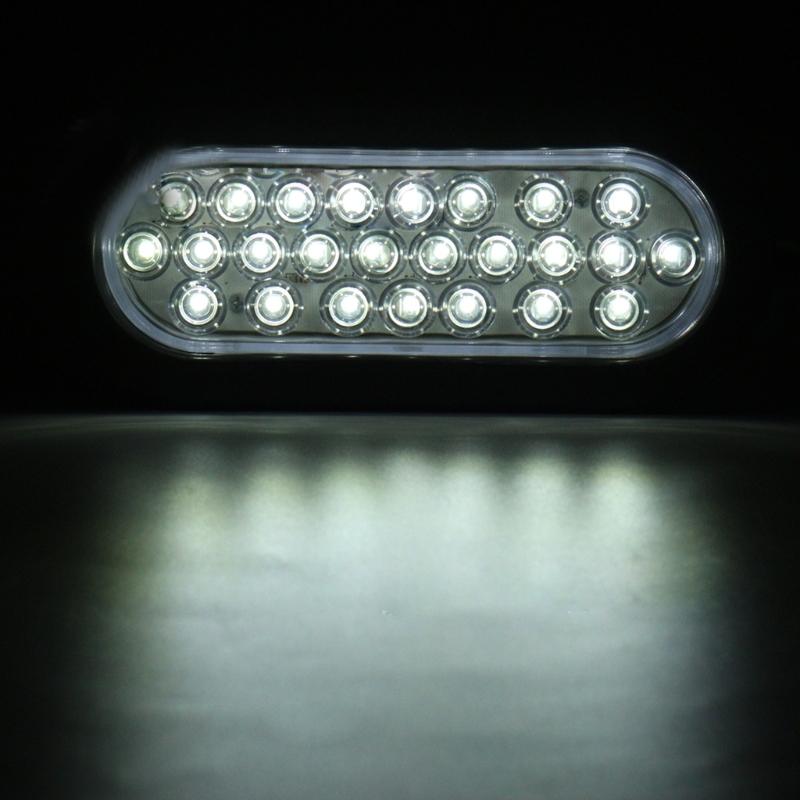 Pack of 2 Tail Lights High Visibility 24LED Recessed Suitable for Enhanced Safety on Trucks and Trailers Large Vehicles