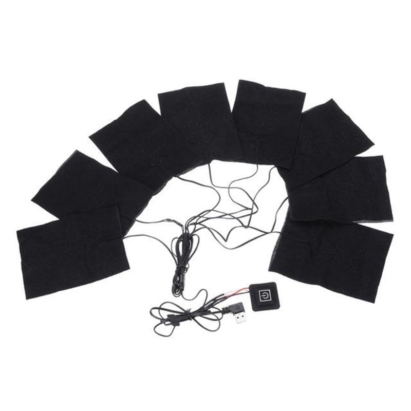 USB Clothes Heater Pad With 3 Gear Adjustable Temperature Electric Heating Sheet Heating Warmer Pad