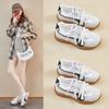 Women's Casual Chunky Platform Sneakers Faux Suede Lace-Up Non-Slip Walking Shoes for Women Comfortable Outdoor Work Running Shoes Tennis Sneakers