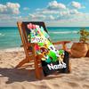 Personalized customized proof beach towel with Animal Crossing  pattern - soft, absorbent, quick-drying, perfect swimming, camping&bathing