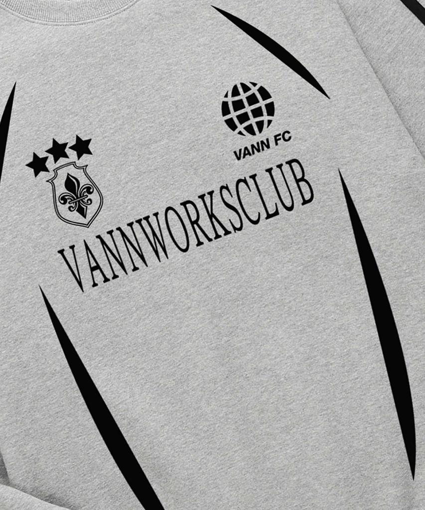 VANNWORKS Jersey Blockcore Unique Sweatshirt (Vls0014) Melange Grey