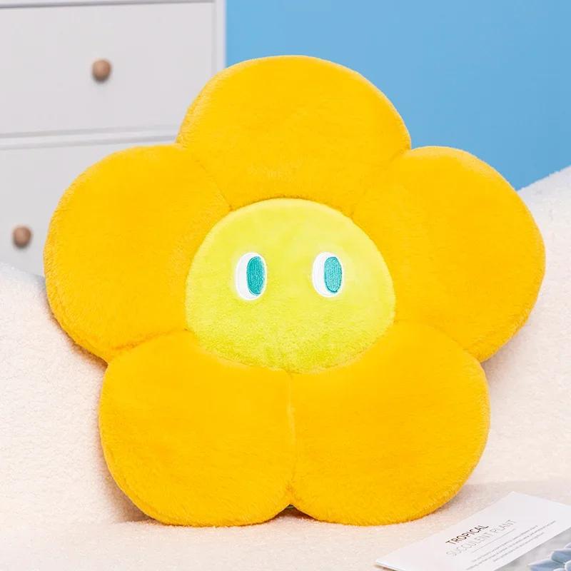 1PC 45/60cm Cartoon Simulation Flower Plush Cushion Stuffed Soft Plant Flower Washable Throw Pillow Chair Car Home Decor Gifts