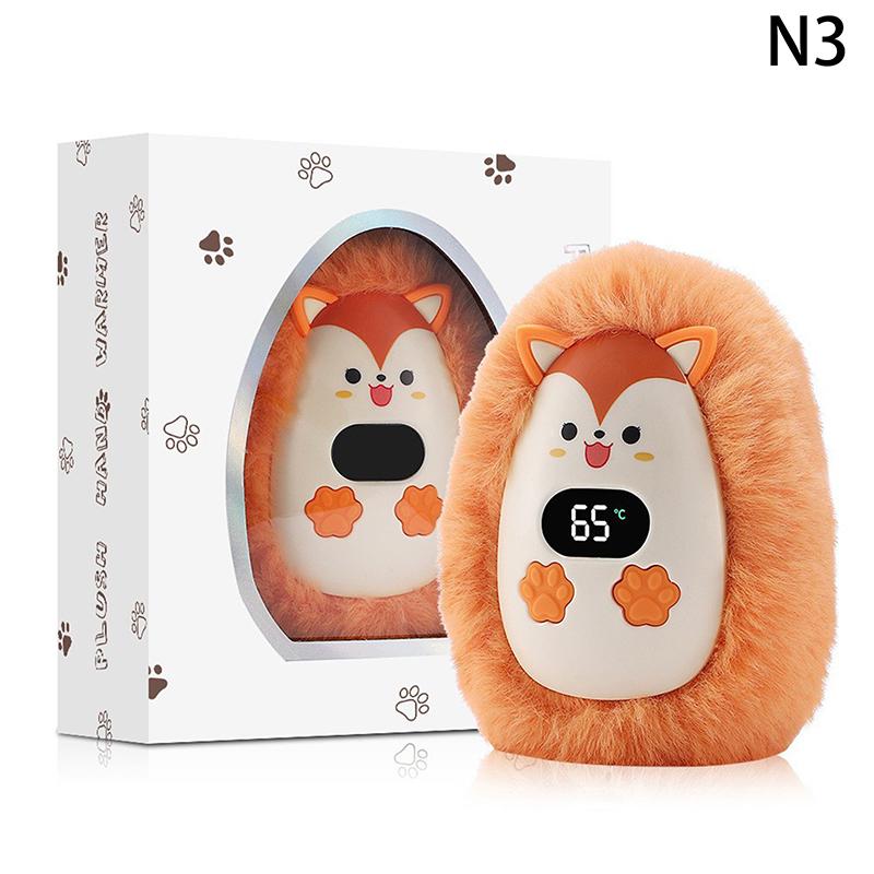 Plush Hand Warmer Winter Mini Portable Three-Speed Adjustment Battery Life Long-Lasting Smart Temperature Control Hand Warmer