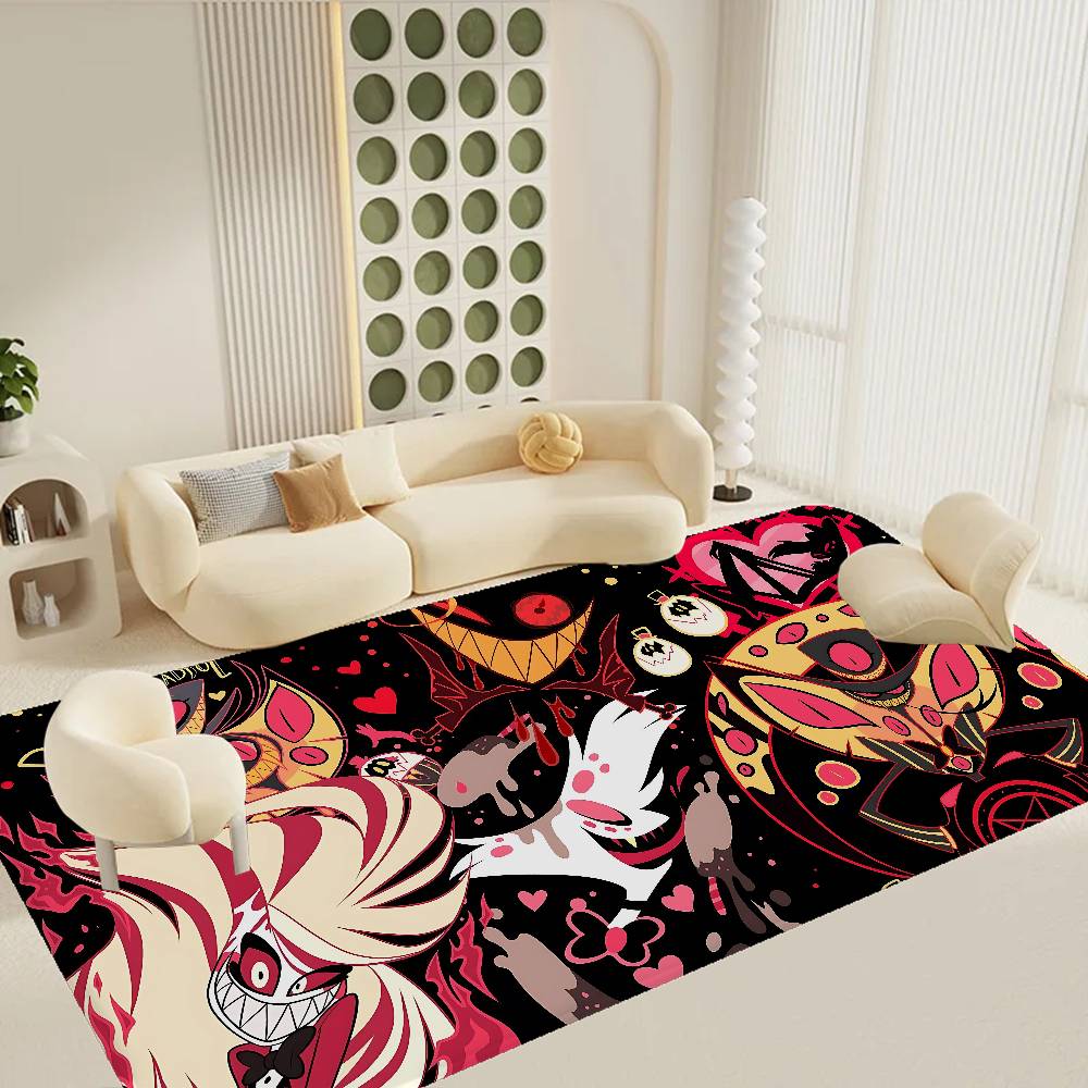 H-Helluva Boss Blitzo Cartoon Floor Carpet Nordic Style Home Doormat Bathroom-Toilet Mats Bedroom Hotel Decor Mat