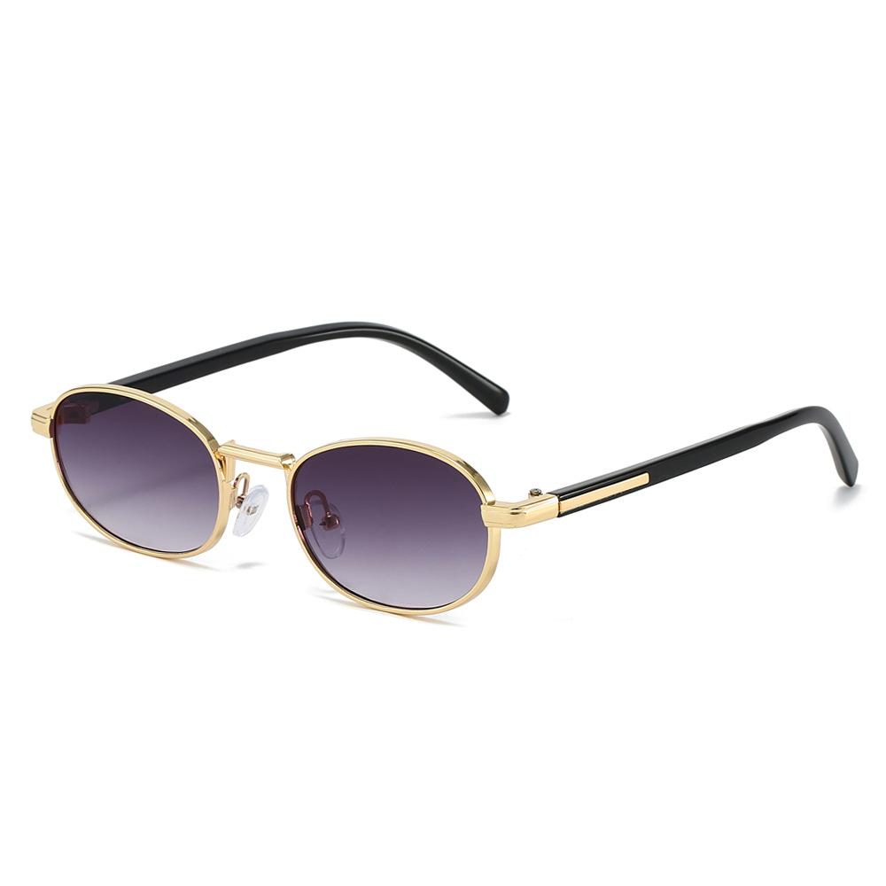 2025 Fashion Oval Sunglasses Women Luxury Brand Designer Sunshades UV400 Metal Frames Retro Glasses