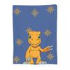 Guilmon In The Box Digimon Blankets Soft Warm Flannel Throw Blanket Cover for Bed Living room Picnic Travel Home Sofa