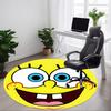 1 stuks SpongeBob Tapijt, Rond Antislip Duurzaam Groot Formaat Kantoortapijt, Geschikt voor Kantoor, Mooie Decoratie