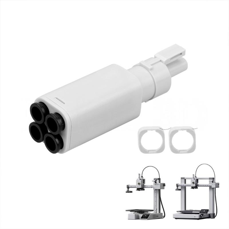 Five Way Component Switching Consumable Five Way Component PTFE Adapter For 3D Printer Easy Installation Maintenance