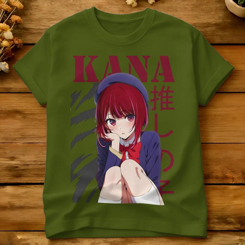 Kana Arima Cute Cotton TShirt For Unisex Summer OshiNoKos Classic TShirts Leisure Tees Plus Size Pattern Tops