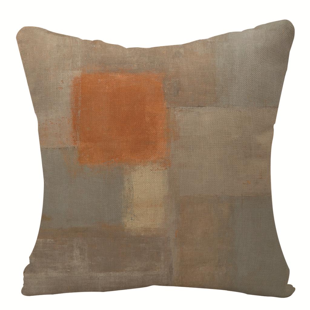 Home Oil Painting Geometric Abstract Pillow Case Sofa Pillow Cushion Cover