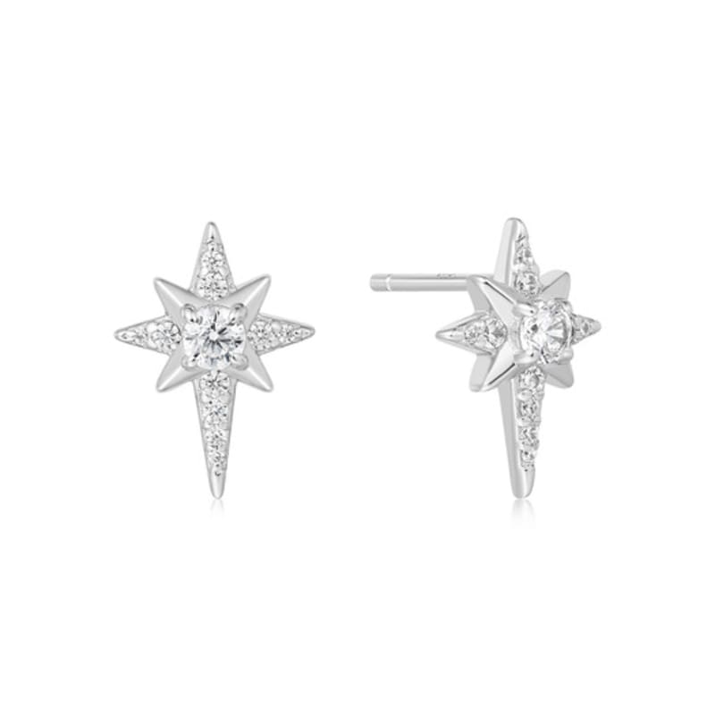 ANIA HAIE Silver Octagonal Star Stud 925 Silver Earrings E065-02H